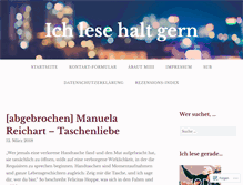 Tablet Screenshot of ichlesehaltgern.com